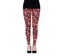 cosey - Leggings Colorati Stampati (Taglia Unica) - Design Modello Leopardo 9