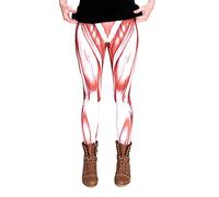 cosey - Leggings Colorati Stampati (Taglia Unica) - Design Muscoli