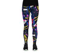 cosey - Leggings Colorati Stampati (Taglia Unica) - Design Pop Scribble