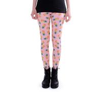 cosey - Leggings Colorati Stampati (Taglia Unica) - Design Rosa Ananas