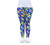 cosey - Leggings Neon Line Leggings (Taglia Unica) - con Diversi Modelli Neo-Mosaik Design