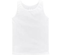 COSHAL ® 1 Canottiere per ragazze Top 100% cotone Top bianco per ragazze Canottiere senza maniche Canottiere estive Da indossare tutti i giorni Canottiere per il ritorno a scuola delle ragazze 1, Bian