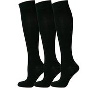COSHAL® 3 paia di calzini alti al ginocchio per ragazze, calzini in cotone ricco, calzini per il rientro a scuola, uniformi da indossare per feste, comodi e lunghi, calze alte al ginocchio per