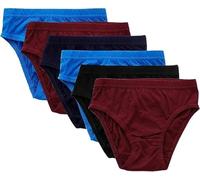 COSHAL® 6 Slip in Cotone per Bambini e Ragazzi, Morbidi 100% Cotone, Mutande Corte, Pantaloni Intimi per Bambini, Vari Colori, assortiti, 6-8 Years