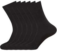 COSHAL® Calzini per diabetici da uomo, calzini larghi elastici in cotone a nido d'ape, calzini morbidi da uomo calzini morbidi da uomo calzini non elastici 3 e 6 paia taglia 6-11, Nero , 6-11