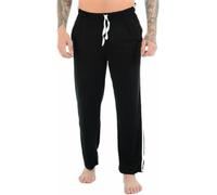 COSHAL Pantaloni da uomo Loungwear Track Pants 2 Side Stripe Open Hem Bottoms Casual Pantaloni della tuta da uomo Tuta da uomo Pantaloni da salotto da uomo Pantaloni da notte da uomo, Nero , L