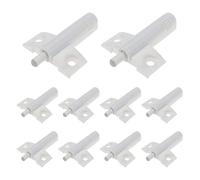 Coshar Confezione da 10 ammortizzatori per cerniere a chiusura rallentata per ante di armadi, due fori di montaggio, bianco