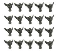 Coshar Gambe decorative per portagioie in stile retrò, 20 pezzi, per gioielli fai da te, scatola regalo in legno