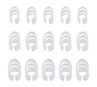 Coshar Plettri regolabili per chitarra, in plastica, per chitarra, basso, banjo, ukulele, 15 pezzi, colore: bianco