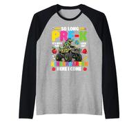 così a Lungo Pre-K Guarda Fuori Asilo Qui Mi vengo - Pre-K Grad Maglia con Maniche Raglan