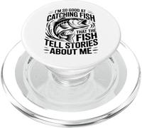 Così bravo a catturare il pesce divertente Bass Fishing dicendo per angolo PopSockets PopGrip per MagSafe