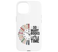 Così tanti libri Little Time, amante dei libri retrò Custodia per iPhone 15