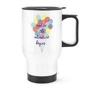 Cosi The Adventure Begins Viaggio Tazza con Manico - Vacanza Thermal Flask