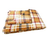CosìCasa Coperta Pile Matrimoniale: il Plaid Matrimoniale Invernale in Pile con Motivo Scozzese | Coperta Matrimoniale Invernale Calda e Stilosa, Perfetta come Idea Regalo (Tartan Marrone, 200X220)