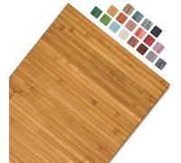 CosìCasa Tappeto Bamboo Cucina Antiscivolo - Passatoia Cucina Idrorepellente, Facile da Pulire | Tappeto Cucina Antiscivolo Lavabile al Metro - Tappeto Bambu (Beige, 50 x 180 cm)