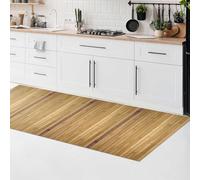 CosìCasa Tappeto Bamboo Cucina in Legno Naturale Eco-Sostenibile | Versatile Tappeto Cucina Antiscivolo Lavabile Perfetto come Tappeto Bagno, Passatoia Cucina o Tappeto Ingresso 50X175,Beige/Marrone