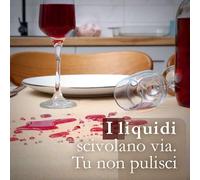 CosìCasa Tovaglia Antimacchia Rotonda Ø160 Verde Mela | Copri Tavolo Cucina e Soggiorno Effetto Lino Elegante | Copritavolo Rotondo Decorativo per Uso Quotidiano e Occasioni Speciali