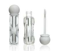 COSIDEA 18pcs Vuoto 4.5ml unico bianco lip gloss tubi con bacchetta palla forma tappo all'ingrosso lipgloss tubo contenitore bottiglie
