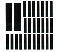 COSIDEA 50 scatole vuote nere lucide W21 x W21 x H121 mm / 2,1 x 2,1 x 12,1 cm, confezione cosmetica per la piccola impresa all'ingrosso, piccola scatola di carta kraft di lusso