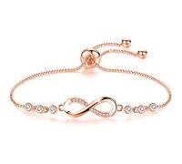 Cosie Lily Bracciale Donna Argento 925 Braccialetto Cuore Gioielli Regalo Donna Regalo Natale Compleanno Festa Della Mamma per Moglie Amiche Amica Regali Per Lei