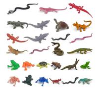 Cosiesnest 24 figure di insetti e insetti in plastica, set di mini bestie realistiche, animali in plastica per esposizione della natura, statuette realistiche di insetti per la decorazione della casa