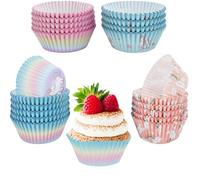 Cosiesnest 400 Pezzi Pirottini per Muffin e Cupcake, Carta Oleata Monouso, Multicolore, Occasioni Speciali