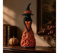 Cosiesnest Enchanted Autumn Witch - Statuetta in resina per Halloween