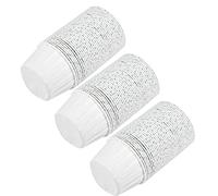 Cosiki 100 Pezzi Mini Pirottini Rotondi per Torte Eleganti Fodere per Cupcake per Compleanno Matrimonio Baby Shower Festa a Casa Carta Patinata per Uso Alimentare (WHITE)