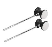 Cosiki 2 Pezzi Martelletto per Pedale del Tamburo, Testa Rotonda in Feltro e Manico del Martello in Acciaio Inossidabile, Parte di Ricambio, Accessori per Strumenti a Percussione, per Prestazioni