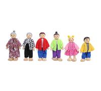 Cosiki Accessori e Mobili della Casa delle Bambole, Accessori per la Casa delle Bambole in Miniatura People Set Miniature People Toy House Bambola per Bambini per Bambini (6 burattini giapponesi e