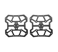Cosiki Adattatore per Pedale Bici Resistente Conversione della Piattaforma in Lega di Alluminio per Mountain Bike Ciclismo Leggero Facile da Installare per Ciclisti Occasionali (BLACK)