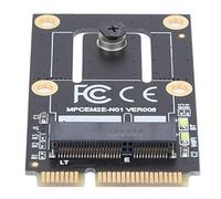 Cosiki Adattatore Wi-Fi Mini PCI E a M.2, Convertitore di Rete Wireless con Modulo Wi-Fi per Scheda WLAN, Adattatore Interfaccia 4 Antenne Senza Driver Necessario per AX200 9260 8265 8260