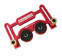 Cosiki Alimentatore per da Tavolo, Rullo a Doppio Cuscinetto Anodizzato in Lega di Alluminio con Ruote in PU Regolabili per Limite di Taglio del Featherboard e Lavorazione del Legno