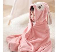 Cosiki Asciugamani, Asciugamani per Bambini con Asciugamano per Bambini con Cappuccio con Cappuccio Grazioso (PINK)