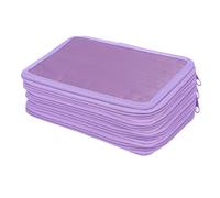 Cosiki Astuccio Oxford Indossabile, Durevole e Funzionale, Organizer con 72 Scomparti per Pennelli e Trucco, in Tessuto Oxford, 7,9x5,3 Pollici (PURPLE)