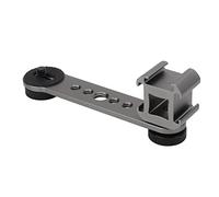 Cosiki Attrezzatura Fotografica Portatile con Piastra di Montaggio Tripla per Fredda per Microfono con Luce a LED Vlogger Interviste Streaming Live in Lega di Alluminio 4,8 X 1,65 Pollici (grigio