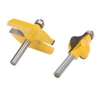 Cosiki Bit Router, Bit Router Set con Cuscinetto 2 Pcs 8 Mm Gambo Cortile Set di Boschi di Fresatura in Legno Tagliente per Taglio per Mollatura Routing di Profilazione in Legno