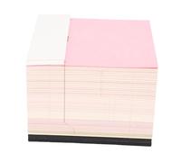 Cosiki Blocco Note 3D Blocco Note Artistico con Intaglio Creativo Design Floreale Unico per la Decorazione del Desktop 8,5x8,5x6,8 Cm (PINK)