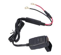 Cosiki Caricatore del Telefono Motociclistico, Caricabatterie USB Motociclistico con Voltmetro on Off Switch ABS Motorcycle USB Porta per Moto