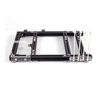 Cosiki Case del Computer M-ATX Fai-da-te Robusta Piattaforma di Test di Overclocking in Lega di Alluminio per Costruttori di PC Dimensioni Completamente Nere 360x264x154mm