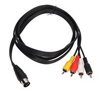 Cosiki Cavo DIN da 5 Pin Maschio a Maschio con Nucleo in Rame Cavo Squisito per Uso in Studio Materiale in PVC