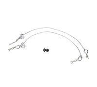 Cosiki Clip per il Corpo RC, Clip per il Corpo di Auto RC con Vite a Vite con Filo con Guscio di Guscio di Corpone per Lotta per Filo di Corda a per il per 1/10 (SILVER)