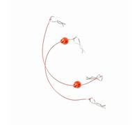 Cosiki Clip per il Corpo RC, Clip per il Corpo di Auto RC con Vite a Vite con Filo con Guscio di Guscio di Corpone per Lotta per Filo di Corda a per il per 1/10 (rosso)
