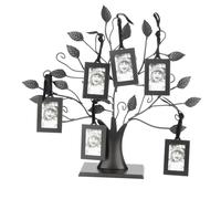 Cosiki Cornice per Foto Albero Genealogico Albero da Esposizione in Metallo Resistente con Cornici Sospese, Ideale per la Decorazione Domestica, Ottimo Regalo per i Propri Cari, 1 da Esposizione per