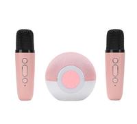 Cosiki Cosiki Altoparlante Karaoke Wireless con Doppi Microfoni e Tecnologia Bluetooth Aggiornata per Eventi Familiari, Portata di Connessione di 15 Metri (GREEN) (PINK)