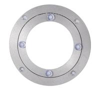 Cosiki Cuscinetto Silenzioso Cuscinetto, Girevole Girevole Argento in Alluminio in Alluminio per il per il Servizio di Fiera da Tavolo (4 pollici*H8,5 mm)