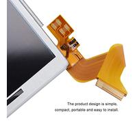 Cosiki Display LCD con Schermo LCD Inferiore Superiore in Vetro Premium per NDSI XL, Risolve Efficacemente i Problemi di Visualizzazione, Adattamento Standard Originale, Colore + Argento, (Schermo