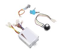 Cosiki ESC con Spazzole, Regolatore Elettronico di velocità 36V 500W, Modulo di Controllo del Driver del Motore della Spazzola con Blocco dell'interruttore di Accensione e Manopola di Controllo della