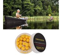 Cosiki Esche da Pesca in Schiuma Morbido e Galleggiante Ultraleggero 10/12 Mm per la Pesca Alla Carpa 30 Pezzi/Esca Galleggiante per Pesci Grossi Fragola/arancione/giallo (1 scatola) (Giallo