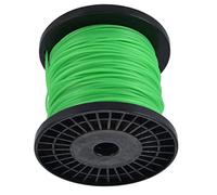 Cosiki Filo per Decespugliatore a Corda Tondo Verde da 2 Mm per Tagli Pesanti e Rifiniture Efficienti, per Tosaerba, (100 m / 328,1 Piedi)